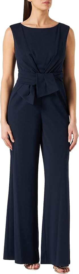 Vera Mont Damen Jumpsuit mit weitem Bein Night Sky