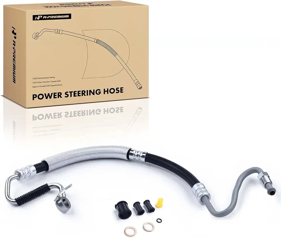 A-Premium Power Steering Pressure Hose Line Assembly, Pump to Gear/Rack