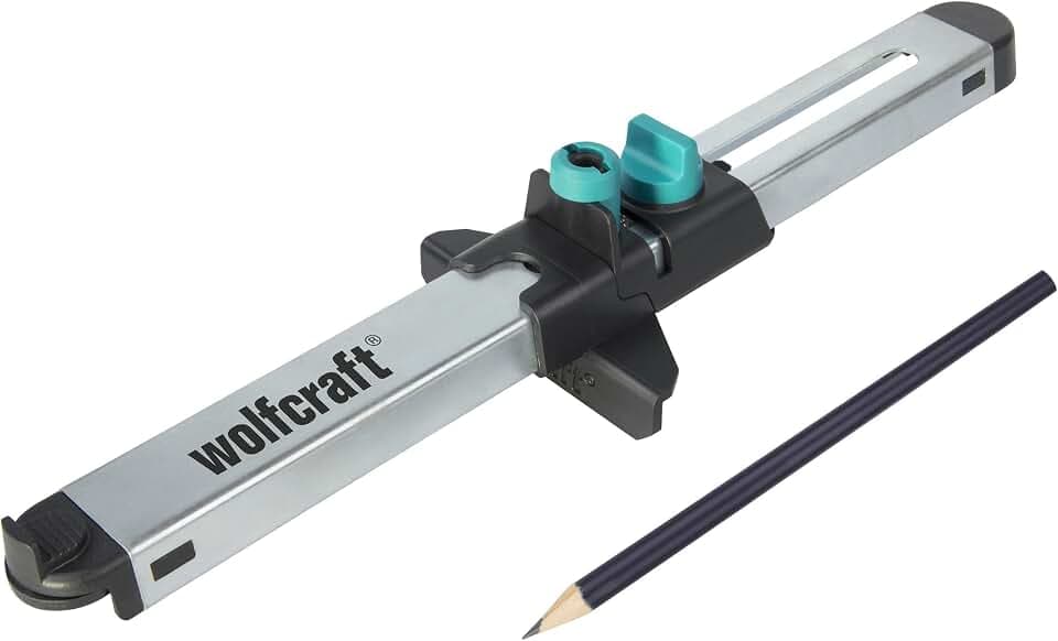 wolfcraft Laminat-Einpasser I 6952000 I Zum Exakten Ausmessen der letzten Laminatreihe