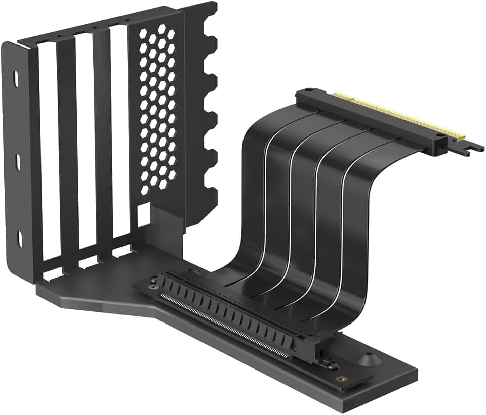 GLOTRENDS PCIe 4.0 Vertical GPU Mount Bracket with PCIe Riser Cable