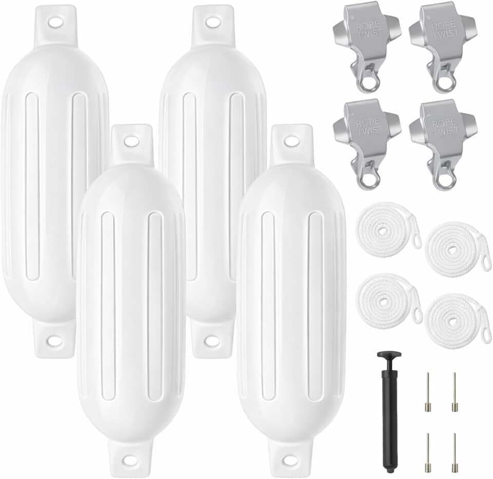 DaisyInner 4 Pack Boat Bumpers for Docking