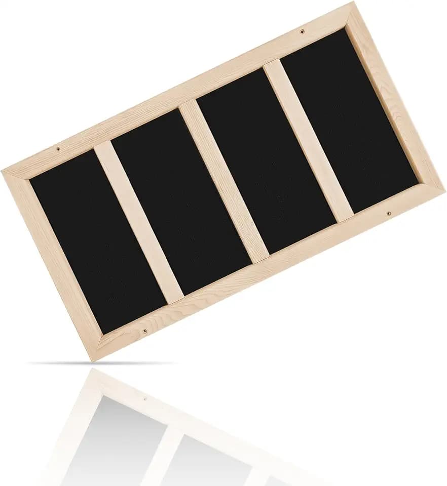 150 Watt Infrared Sauna Heater 220V, Sauna Accessories, Carbon Fiber Heating Plate for Wooden Indoor/Outdoor Sauna Room (25.19"x13.38"x1.18", 220V)
