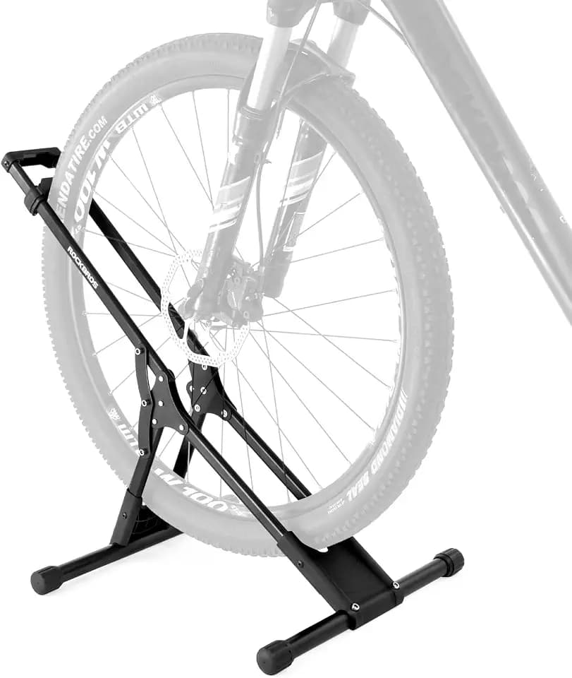 ROCKBROS Bike Floor Stand, Foldable Indoor Garage Rack for 20-29 in Bikes