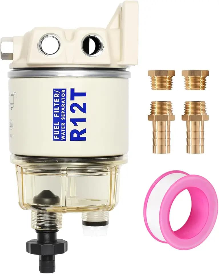 R12T Marine Fuel Water Separator Kit, 10 Micron Filter