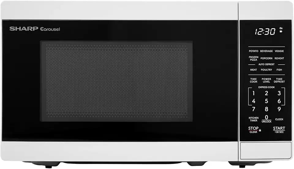 Sharp SMC0760KW 0.7 cu. ft. 700W White Countertop Microwave Oven