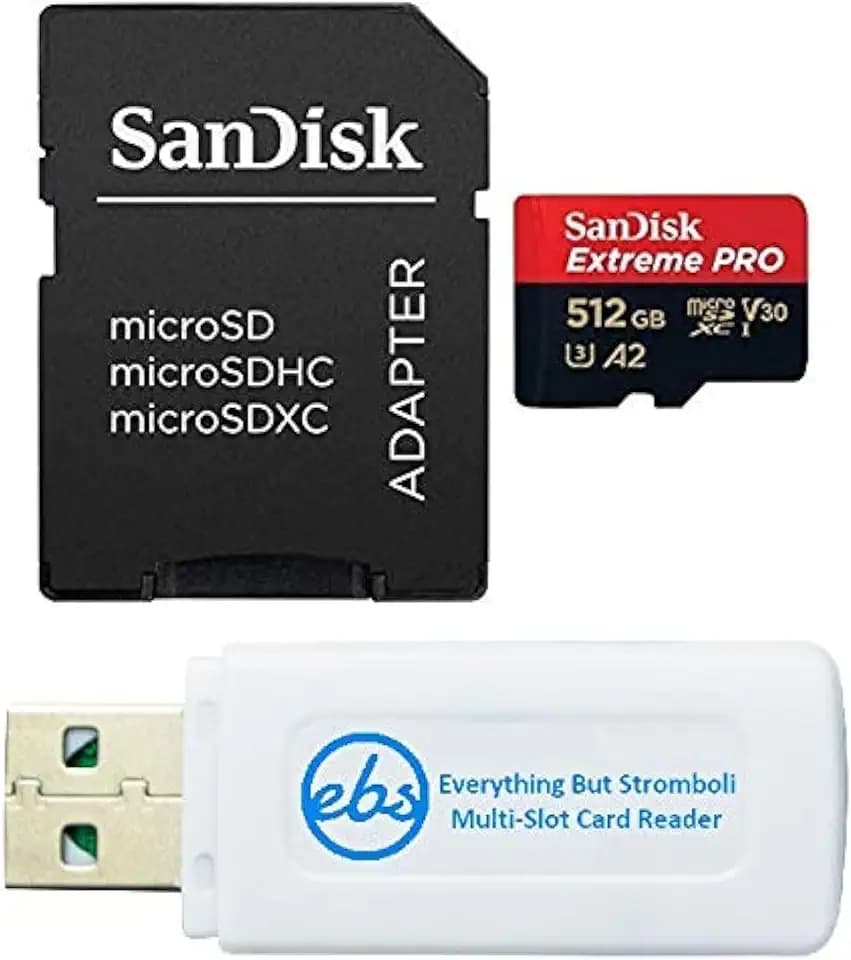 SanDisk 512GB Extreme PRO MicroSD Memory Card Works with DJI OSMO Pocket 3