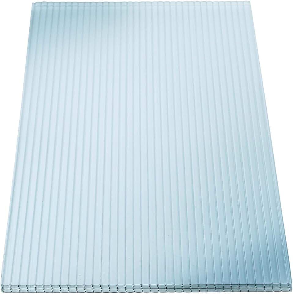 KAISER plastic® Stegplatten 16/20 | Xtra Strong (PC) | Farbe: Klar und UV-geschützt | Stück und Set (98 x 400 cm (4 Stück))