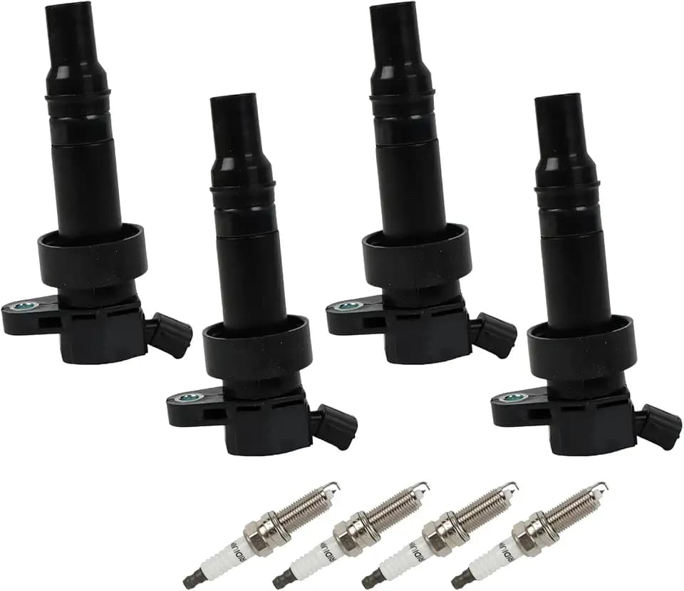 UF652 Ignition Coil Pack Spark Plugs Kit Fits for Hyundai Accent Veloster