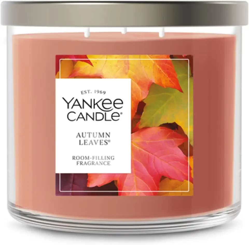 Yankee Candle Autumn Leaves Scented Candle, 14.5oz 3-Wick