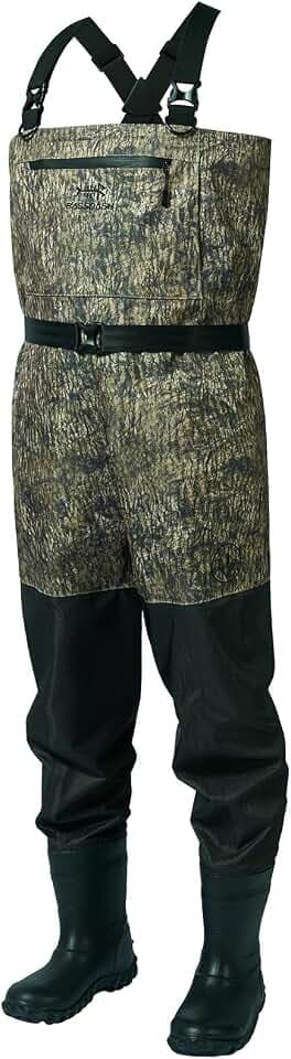 BASSDASH Camo Breathable Boot Foot Hunting Waders Ripstop Lightweight Chest Wader for Fishing ATV