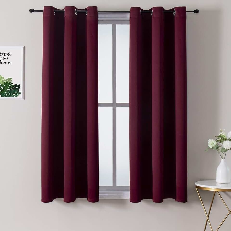 ChrisDowa Blackout Curtains for Bedroom and Living Room 2 Panels Set