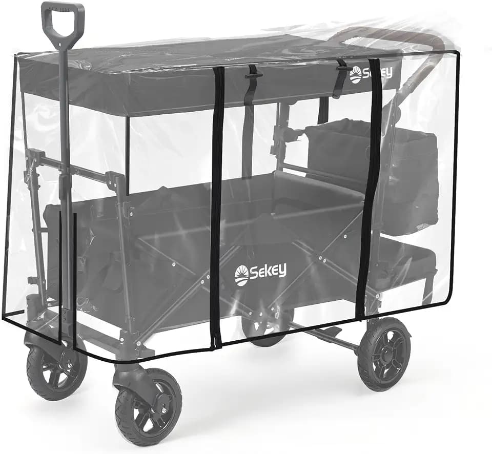Sekey Bollerwagen Regenschutz für Bollerwagen Faltbar mit Dach für SS5050