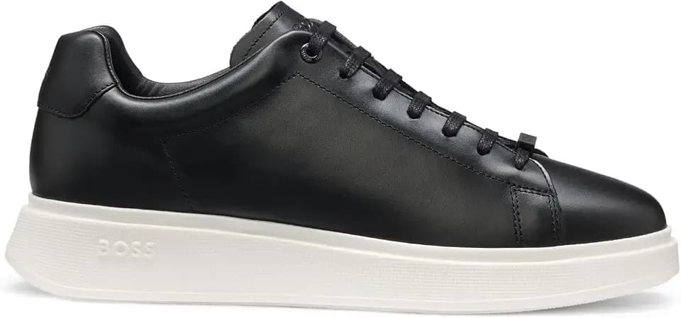 BOSS Herren Bulton Runn Sneakers aus Leder mit Gummisohlen Größe