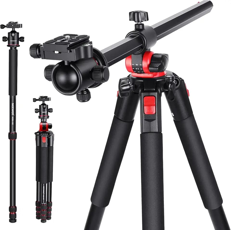 NEEWER 72 Inch Camera Tripod Monopod with Center Column and Ball Head