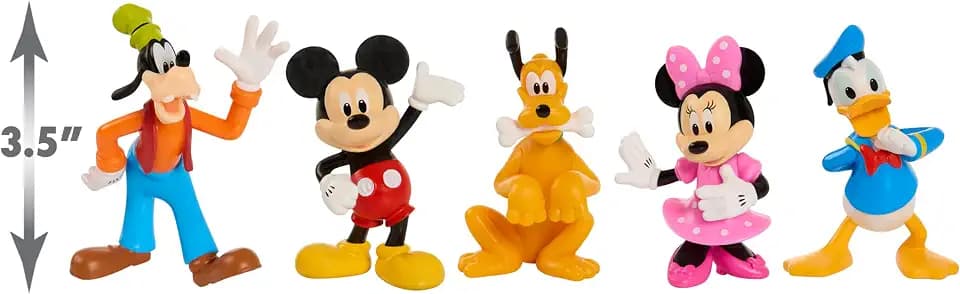 Mickey Mouse Collectible Figure Set, 5 Pack, Kids Toys for Ages 3 Up by Just Play