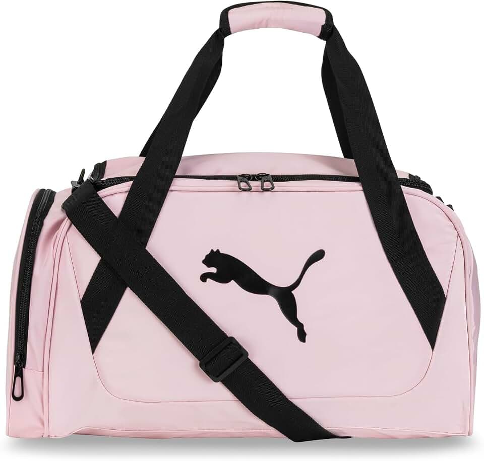 PUMA womens Flora Duffel in Memory Cloth with Adjustable Strap & Padded Bottom