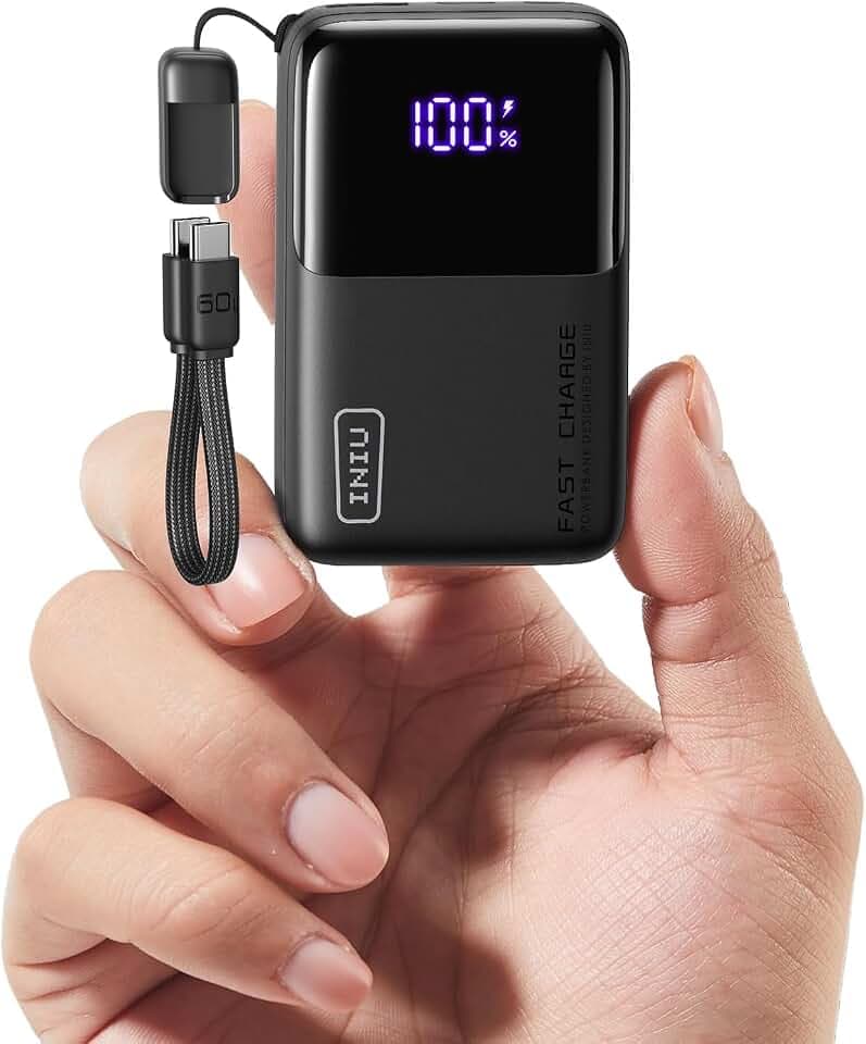 INIU Mini Portable Charger, Small 10000mAh 45W Fast Charging Power Bank