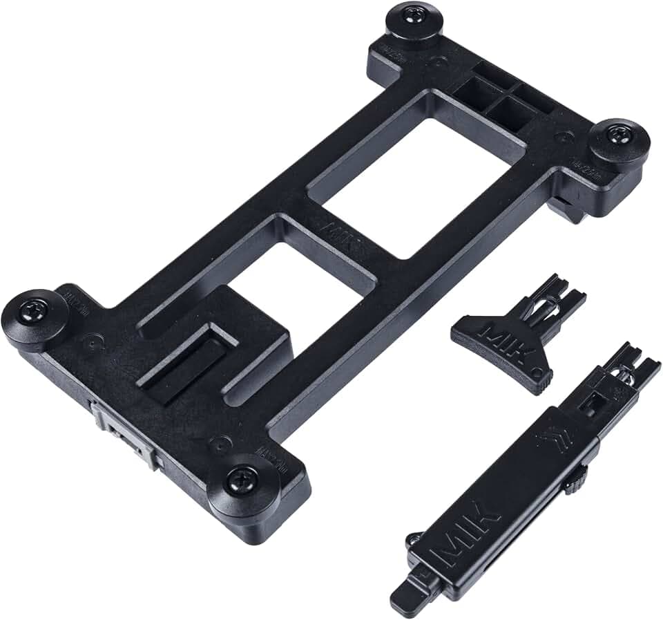 Basil MIK Adapterplatte - Klicksystem Fahrrad - Gepäckträger - Schwarz