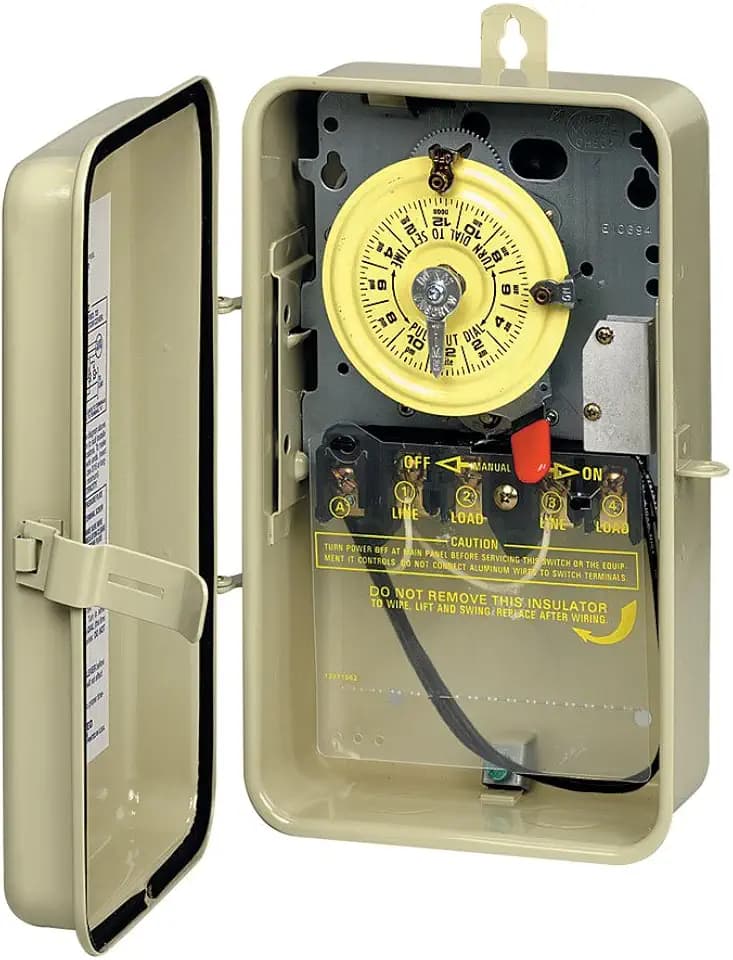 Intermatic T104R201 Heavy-Duty Mechanical Time Switch