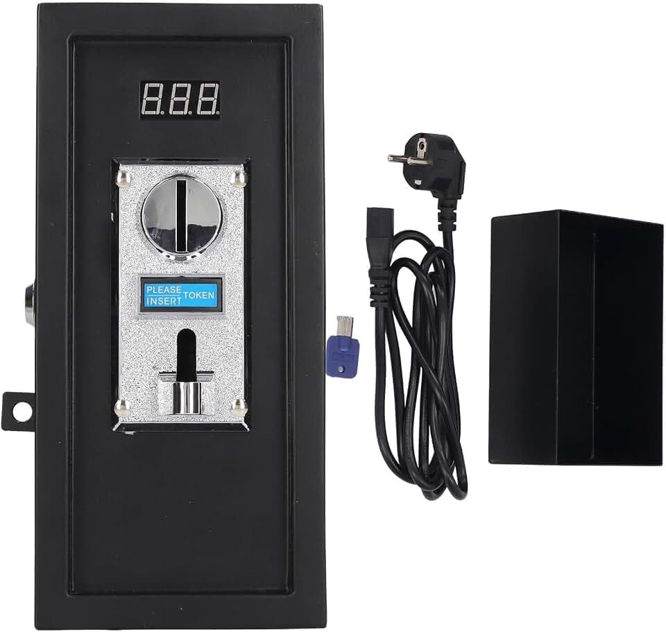 Münzschaltuhr, Münzschaltuhr, Münzschaltuhr, Münzschaltuhr, für Trockner, Waschmaschine, Massagesessel, EU-Stecker, 110-220 V, Elektronische Schaltuhr, Münzschaltuhr, Schaltuhr, Zeitschaltuhr