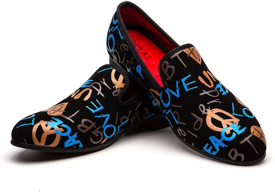JITAI Herren Schuhe Kunstleder Freizeitschuhe Mokassins für Herren Hochzeitsschuhe