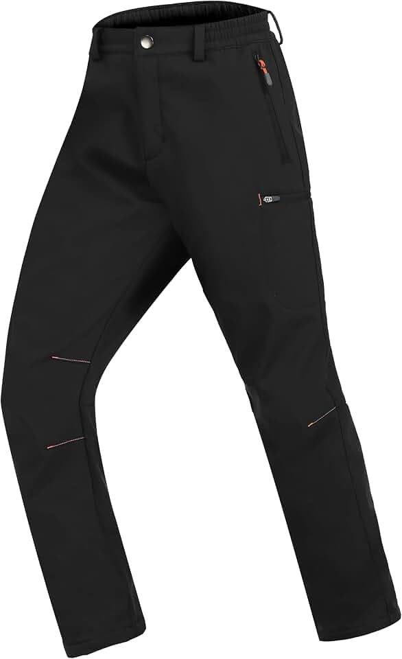 Zoofly Kinder Skihose Gefütterte Softshellhose Atmungsaktiv Winddicht Winter Schneehose Jungen Thermohose Mädchen Warm Outdoorhose Wanderhose Kinder Snowboard Hosen