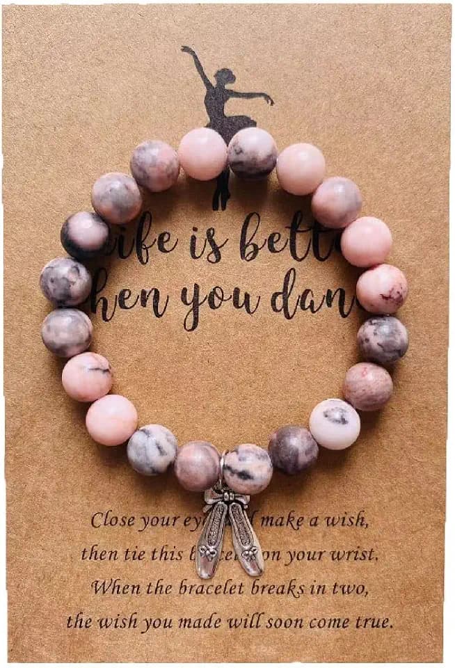 Lemua Dance Bracelet Gifts Dance Gifts Ballet Bracelet Jewelry for Granddaughter Daughter Niece