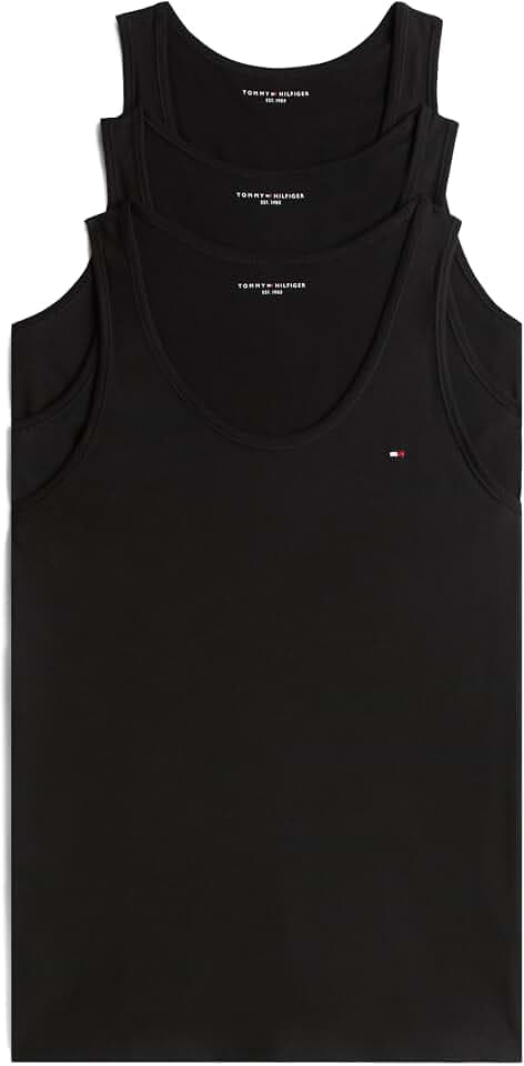 Tommy Hilfiger Herren 3er Pack Tank Tops Rundhalsausschnitt