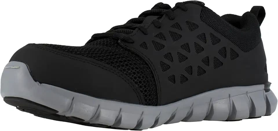Reebok Men's Rb4041 Sublite Cushion Safety Toe Athletic Work Shoe Black