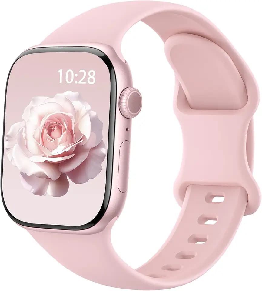 Silicone Sport Band Compatible with Apple Watch Bands for Women Men