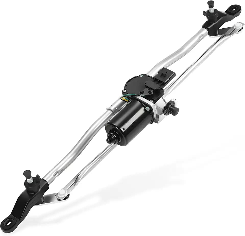 Windshield Wiper Motor and Linkage Assembly Compatible with Jeep Wrangler 2007-2018, Wrangler JK 2018, Replacement 2026 Upgrading Front Wiper Motor # 55077859AB, 55077859AD
