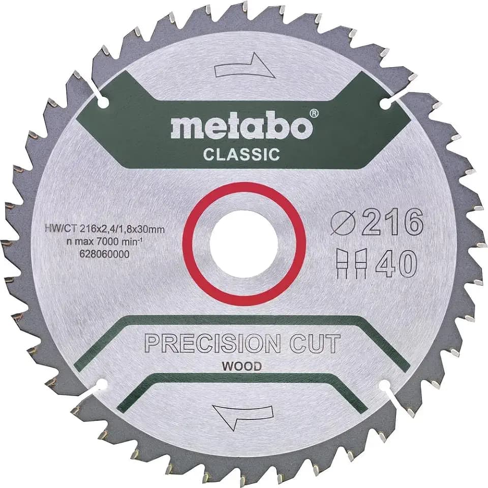 Metabo GmbH 628652000 PrecisionCutClassic 216x30 40WZ 5Degree neg/B