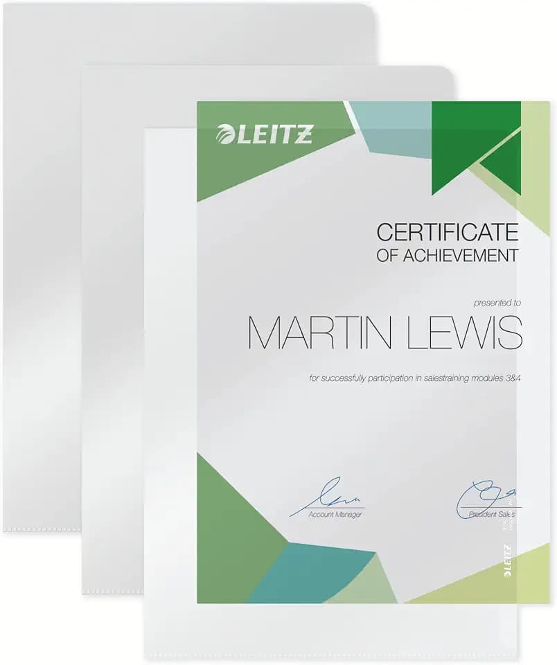 Leitz Sichthüllen Spitzenqualität/4100-00-03 A4 farblos Inh.100