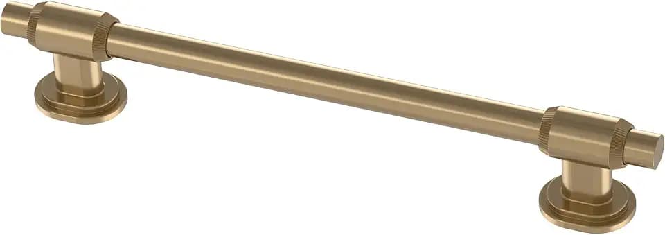 Franklin Brass Adjusta-Pull (5-Pack) Adjustable Drawer Pulls | Fits 1-3/8 to 6-5/16 Inch Hole Centers | Champagne Bronze Cabinet Handles | Fluted Edge