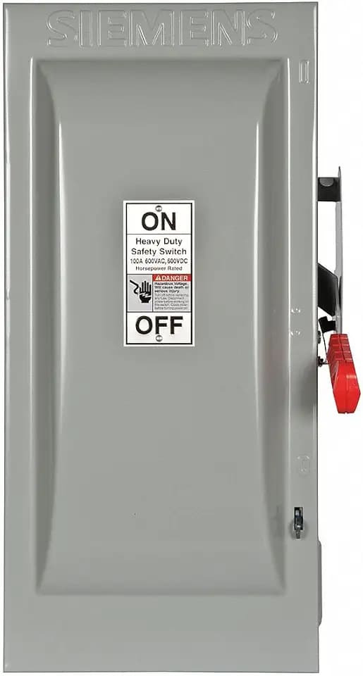 Siemens HF363 100-Amp 3 Pole 600-volt 3 Wire Fused Heavy Duty Safety Switches
