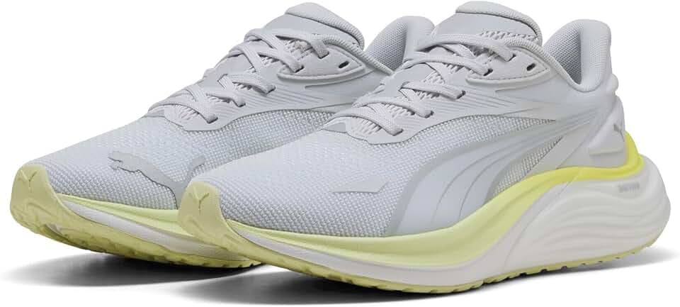 Puma Damen Electrify Nitro 4 WN Straßen-Laufschuh, Vibrant Silver-Apple Spritz-DEEP Plum, 37.5 EU, Vibrant Silver Apple Spritz Deep Plum, 37.5 EU