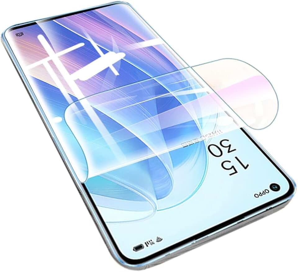 [2 Stück] Schutzfolie für Oppo Find X5 Lite (KEIN Glas) 3D Nano-Tech Folie [100% Fingerabdrucksensor] [Hohe Empfindlichkeit] [HD Klar] [Anti-Kratzer] Transparente Displayschutzfolie