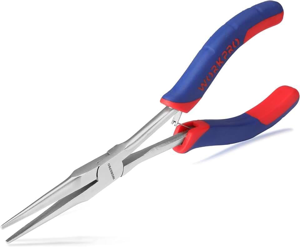 WORKPRO 7" Needle Nose Pliers, Smooth Jaws