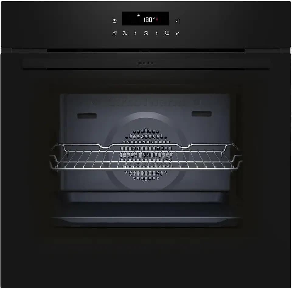 NEFF B2CCJ7AK3, N30, Einbau-Backofen, 60 x 60 cm, LED Touch Control, 3D Heißluft, CircoTherm, Air Fry und Air Fry-Backblech, Automatikprogramme, Pyrolyse und Easy Clean, Kindersicherung, Schwarz