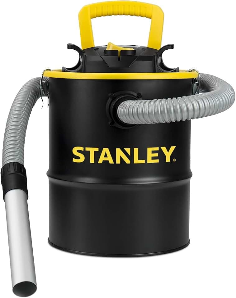 STANLEY Ash Vacuum Cleaner, Portable 4 Gal 4HP Hot Ash Vac SL18184