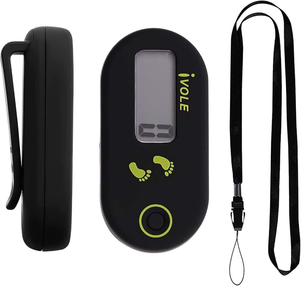 Schrittzähler zum Gehen, Mini Schrittzähler Ohne App und Handy | Tragbarer 3D Digitaler Fitness Tracker, Einfache Pedometer für Gehen, Laufen, Sport und Training