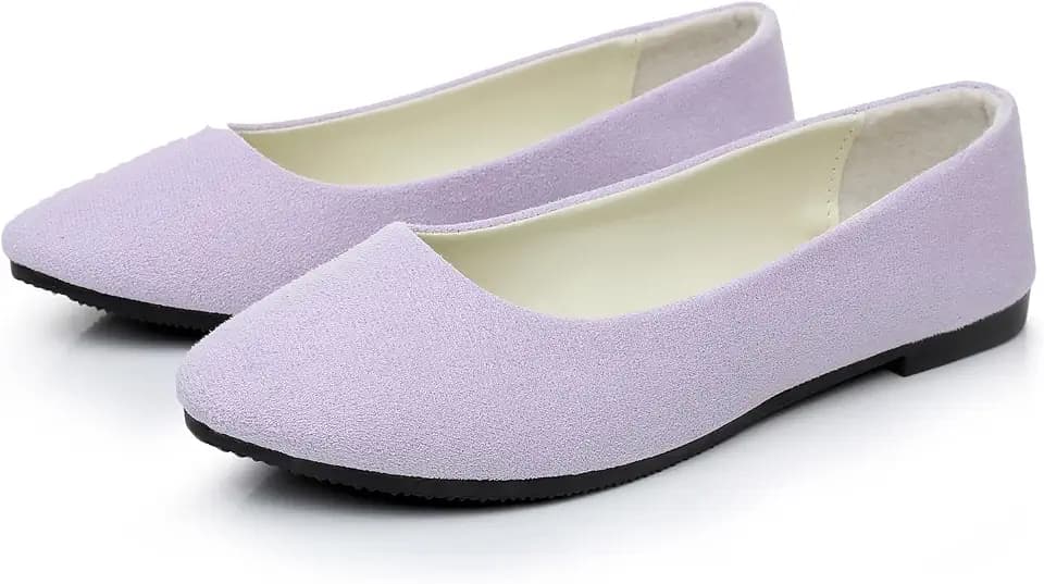 Flache Ballettschuhe für Damen mit 26 leuchtenden Farben, bequeme Ballerina-Schuhe für drinnen und draußen, klassisch, elegant, einfarbig, flache Schuhe
