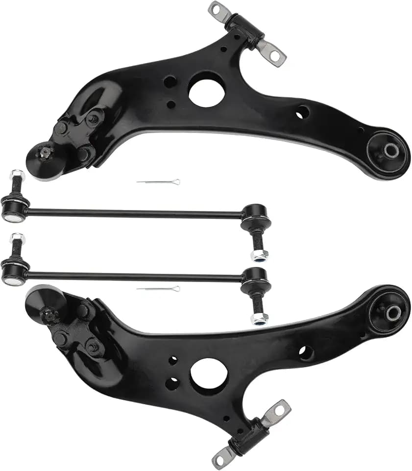 Front Lower Control Arms w/Ball Joints Sway Bar Links Compatible with Toyota Sienna 2011-2019 Front End Suspension kit