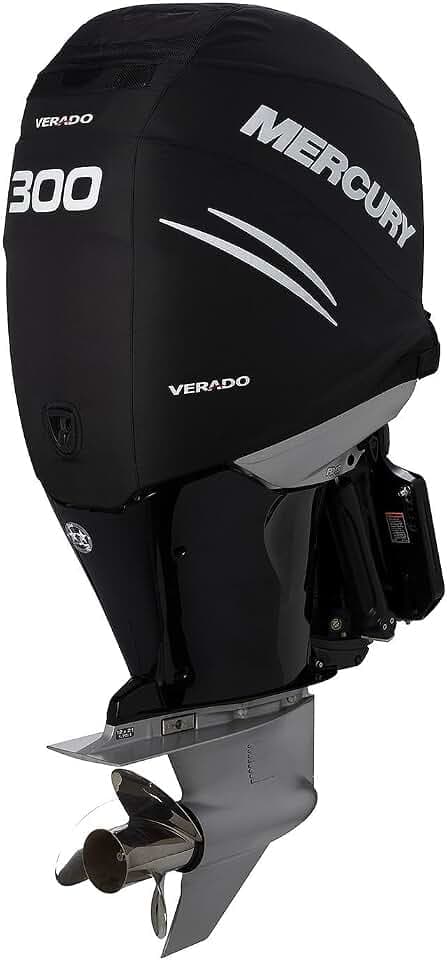 MERCURY Marine Vented Outboard Engine Splash Cover, Black or White, 40-600hp