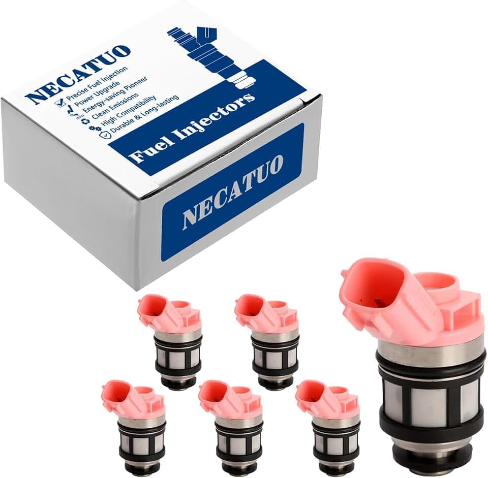 Set of 6 Fuel Injectors - Compatible with Nissan Frontier Pathfinder Quest Xterra Infiniti QX4 Mercury Villager 3.0L 3.3L - Replaces 16600-9S200 800-1441N FJ434