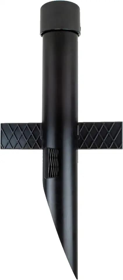 17" Outdoor Landscape Lighting Mounting Post – Heavy Duty ABS Ground Stake with Stabilizing Wings & 1/2" NPT Threaded Cap for Flood Lights, Spotlights & Outdoor Fixtures, MPOST17