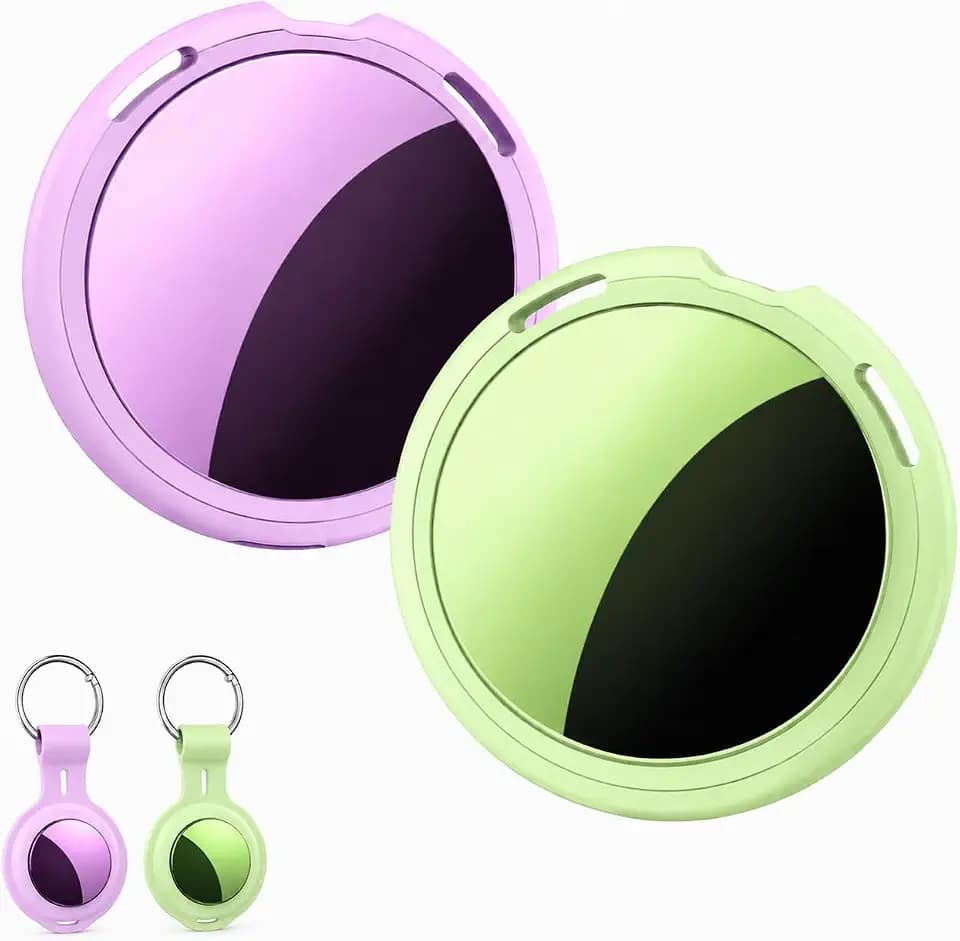 2 Pack Tracker Tags Finder Apple Find My MFi Certified Waterproof iOS Only