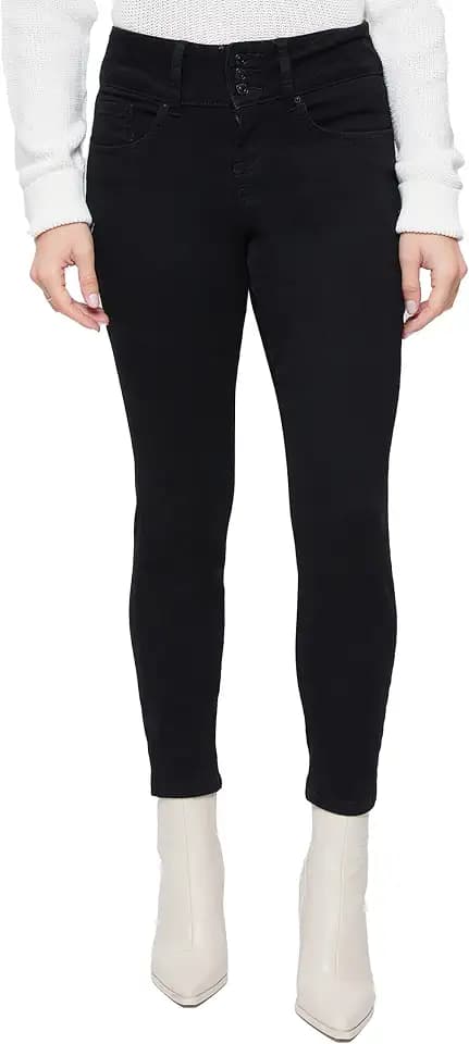 Royalty for Me Women's Royalty for Me Women's Petite 3 Button High Rise Skinny Jean