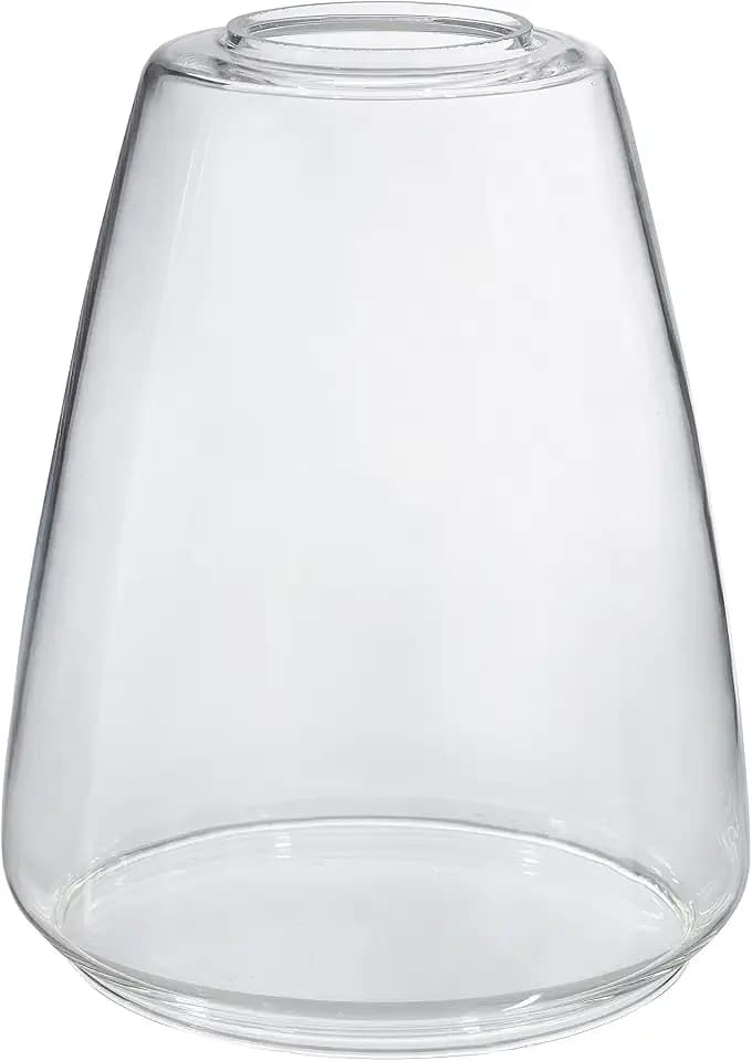 Aspen Creative 23524-60-1, Clear Glass Shade for Lighting Fixture, Pendant, Vanity, Wall Light, Size: 5" D x 6-1/4" H
