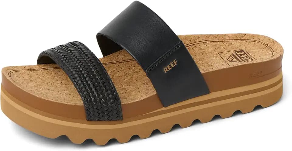 Reef Cushion Vista Hi Womens Platform Fashion Sandal, Arch Support, Ultra Soft Cushion Footbed